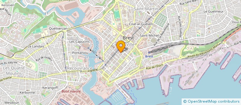 localisation de l'entreprise CLAVIER L'HOUR ROCHE à BREST