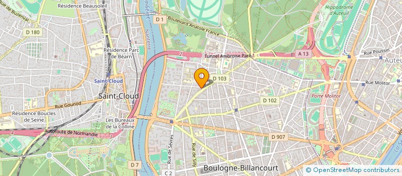 localisation de l'entreprise CLAVIERES CONSULTING  BOULOGNE-BILLANCOURT