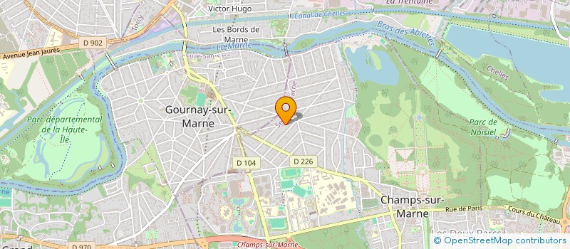 localisation de l'entreprise CLAVIMMO  CHAMPS-SUR-MARNE