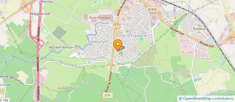 localisation de l'entreprise CLAVIN  PERPIGNAN