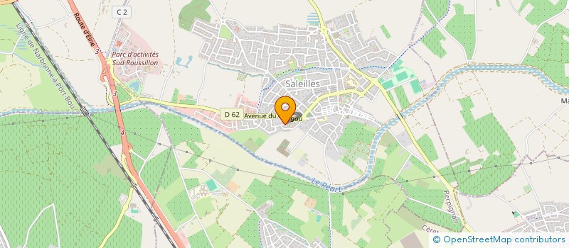 localisation de l'entreprise CLAVIN  SALEILLES