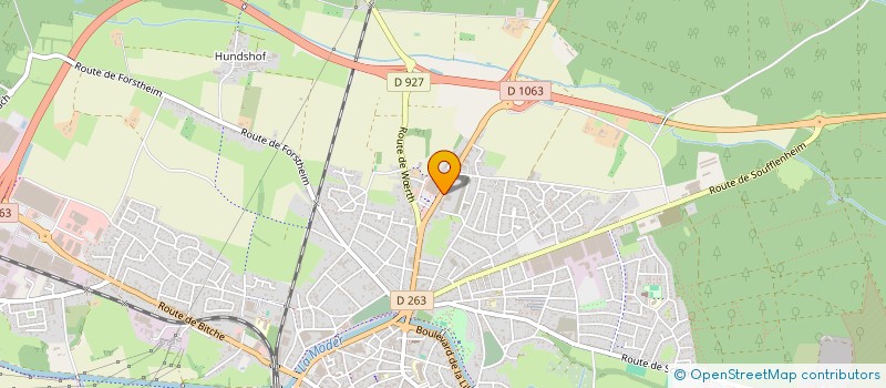 localisation de l'entreprise CLAVINCE  HAGUENAU