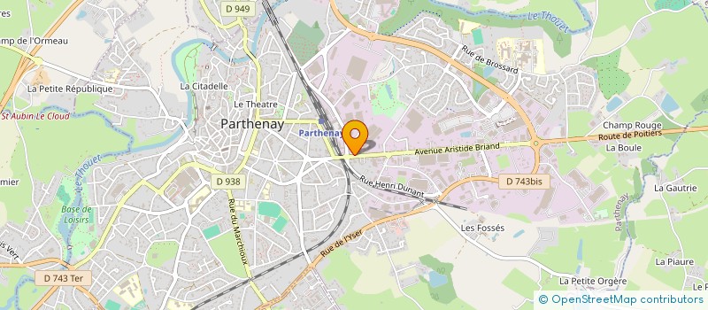 localisation de l'entreprise CLAVIS à PARTHENAY