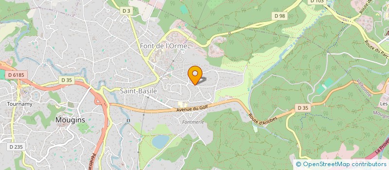 localisation de l'entreprise CLAVIS à MOUGINS