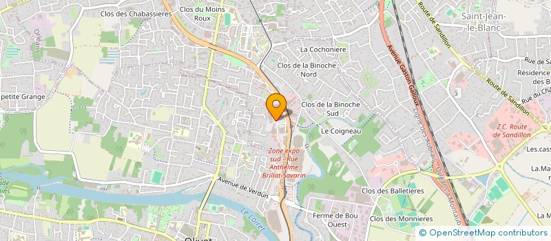 localisation de l'entreprise CLAVITHEQUE à ORLEANS