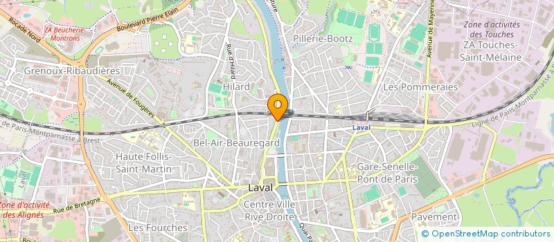 localisation de l'entreprise CLAVREUL FINANCES à LAVAL