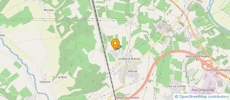 localisation de l'entreprise CLAW à ASNIERES-SUR-NOUERE