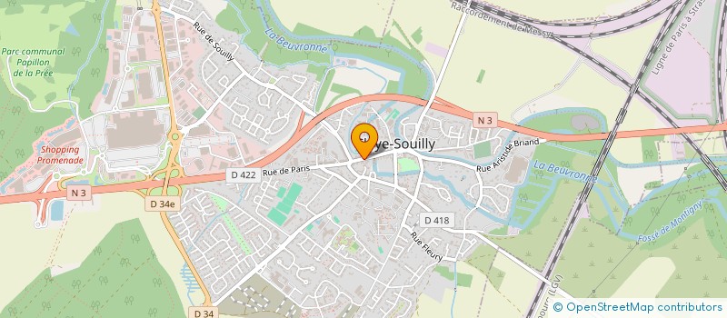 localisation de l'entreprise CLAYE ALIMENTATION à CLAYE-SOUILLY