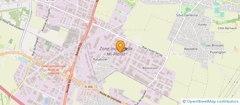 localisation de l'entreprise CLAYENS à GENAS