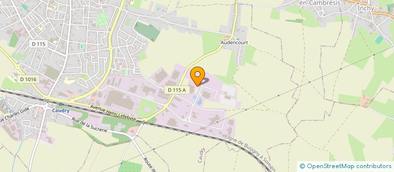 localisation de l'entreprise CLAYENS NORD  CAUDRY