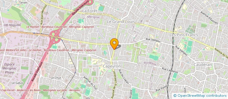 localisation de l'entreprise CLAYTON à MERIGNAC