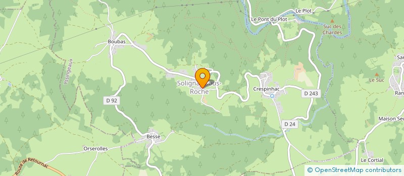 localisation de l'entreprise CLAZA  SOLIGNAC-SOUS-ROCHE