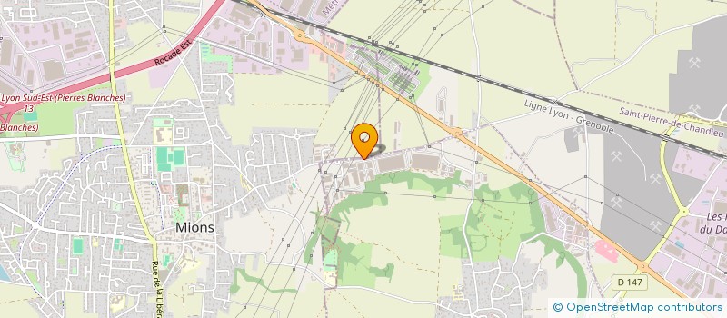 localisation de l'entreprise CLB  CHAPONNAY