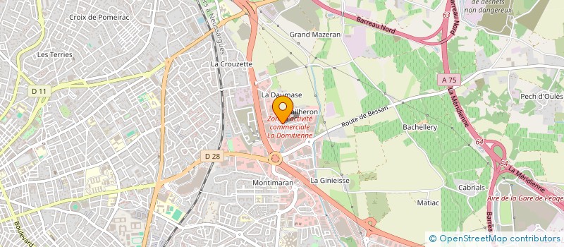 localisation de l'entreprise CLB à BEZIERS