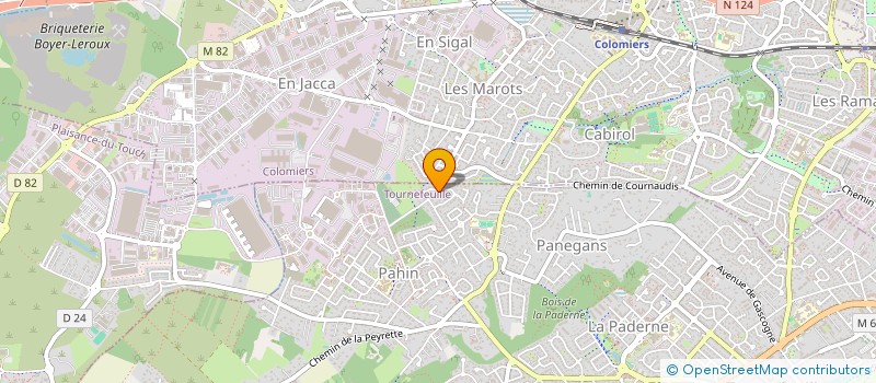 localisation de l'entreprise CLB à TOURNEFEUILLE