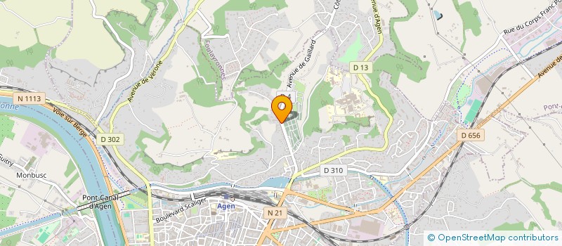 localisation de l'entreprise CLB  AGEN