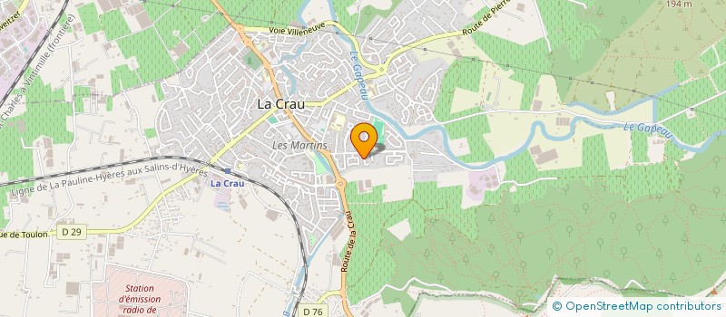 localisation de l'entreprise CLB ASSURANCES  LA CRAU