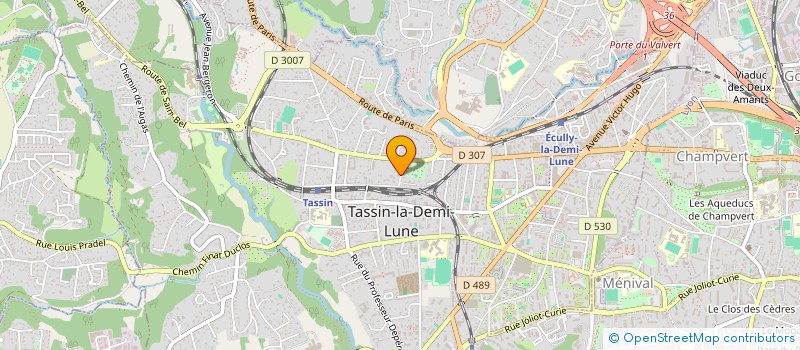 localisation de l'entreprise CLB ASSURANCES à TASSIN-LA-DEMI-LUNE