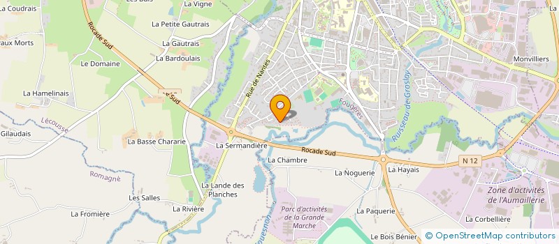 localisation de l'entreprise CLB-AUTONIVELANT  FOUGERES