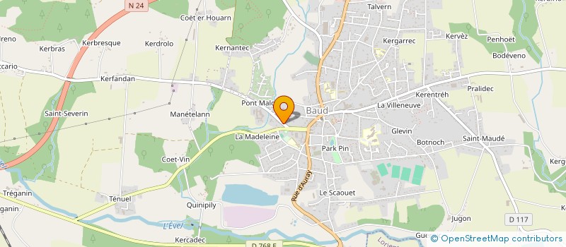 localisation de l'entreprise CLB CONSTRUCTIONS  BAUD