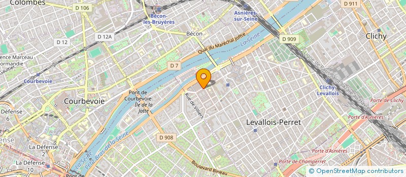 localisation de l'entreprise CLB FINANCE à LEVALLOIS-PERRET