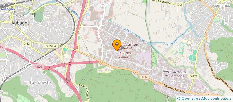 localisation de l'entreprise CLB GREEN  AUBAGNE