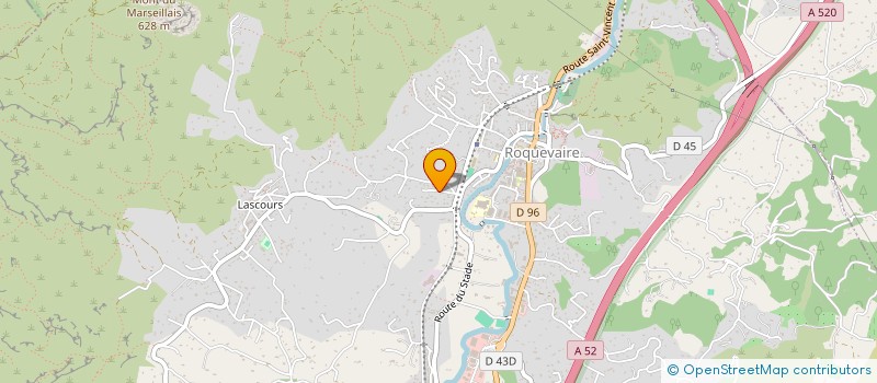 localisation de l'entreprise CLB GROUPE  ROQUEVAIRE