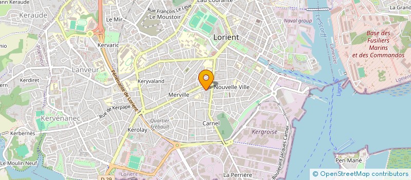 localisation de l'entreprise CLB IMMO  LORIENT