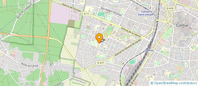 localisation de l'entreprise CLBH  COLMAR