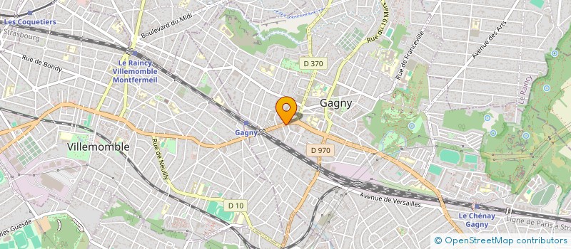 localisation de l'entreprise CLBL à GAGNY