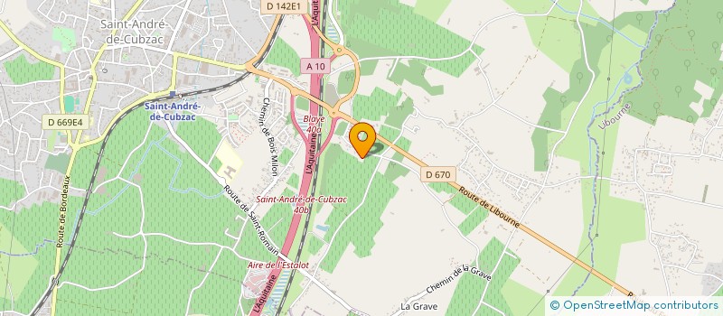 localisation de l'entreprise CLBN 33 à SAINT-ANDRE-DE-CUBZAC
