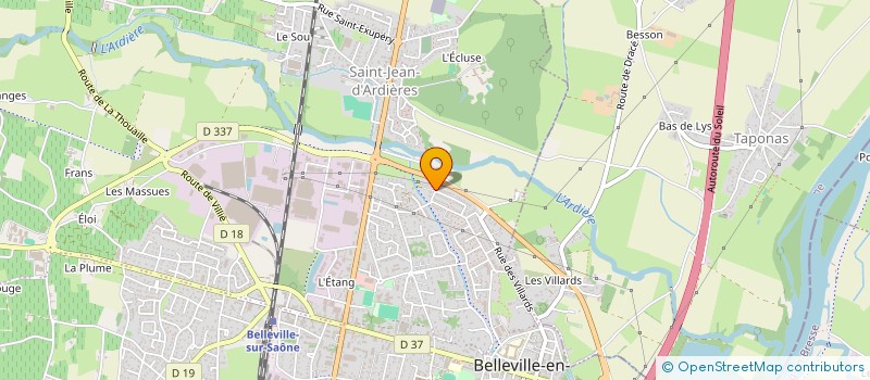 localisation de l'entreprise CLBOX  BELLEVILLE-EN-BEAUJOLAIS