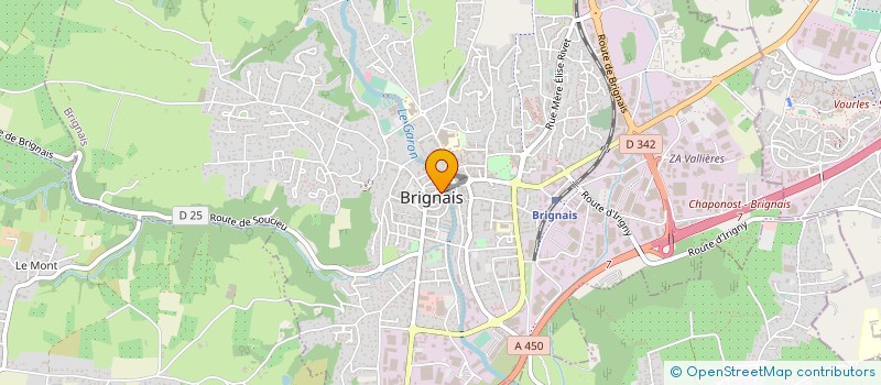 localisation de l'entreprise CLBP PATRIMOINE  BRIGNAIS