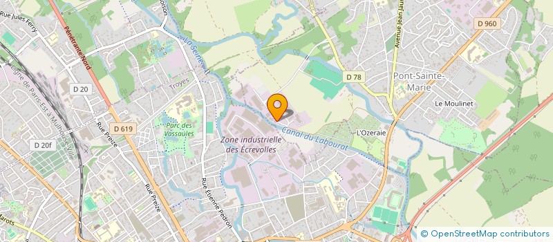 localisation de l'entreprise CLC 11  PONT-SAINTE-MARIE