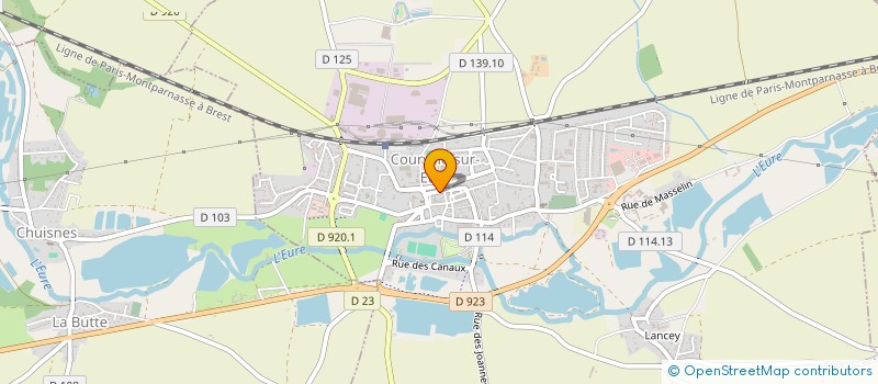localisation de l'entreprise CLC à COURVILLE-SUR-EURE