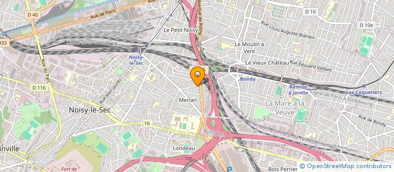 localisation de l'entreprise CLC à NOISY-LE-SEC