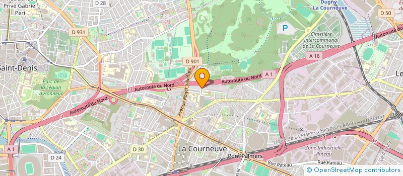 localisation de l'entreprise CLC à LA COURNEUVE