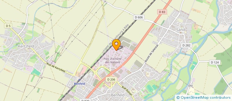 localisation de l'entreprise CLC ALSACE à SAND
