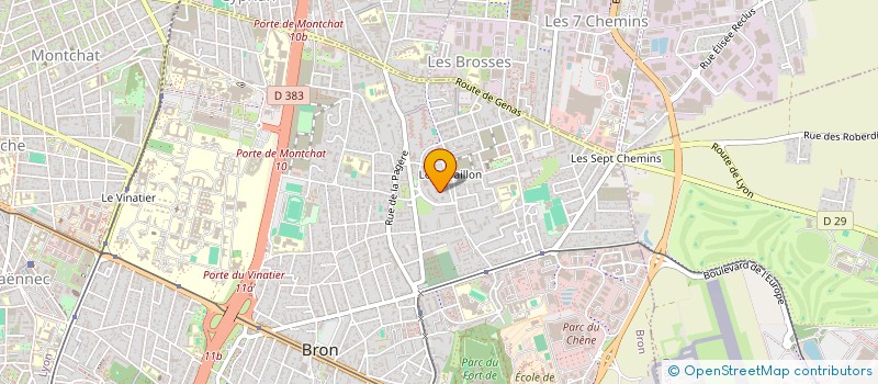 localisation de l'entreprise CLC BATIMENT à BRON