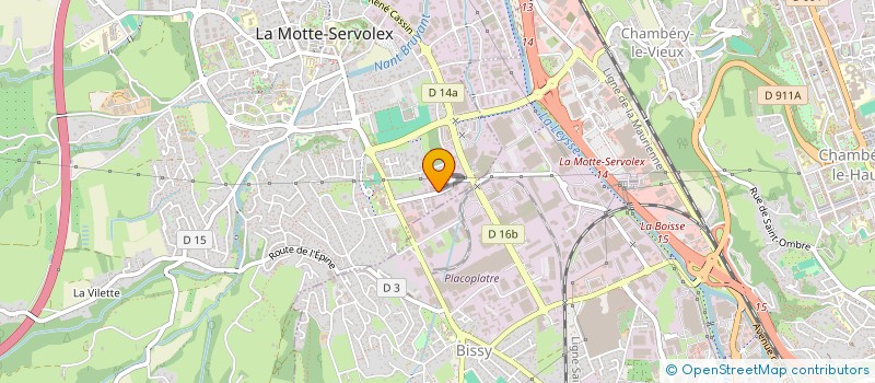localisation de l'entreprise CLC EQUIPEMENTS à LA MOTTE-SERVOLEX