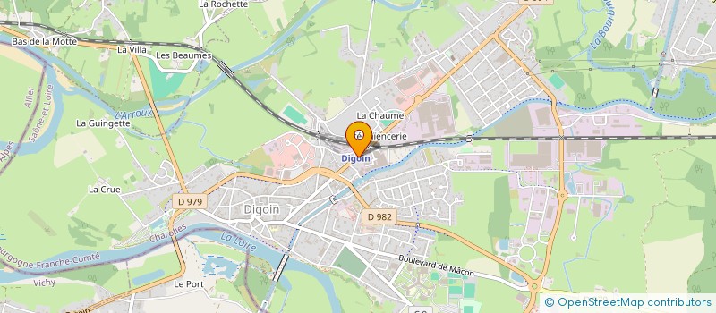 localisation de l'entreprise CLC FINANCE à DIGOIN