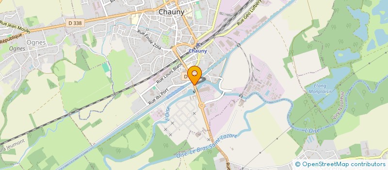 localisation de l'entreprise CLC NORD-EST à CHAUNY