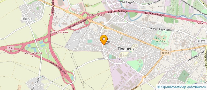 localisation de l'entreprise CLC REIMS à TINQUEUX