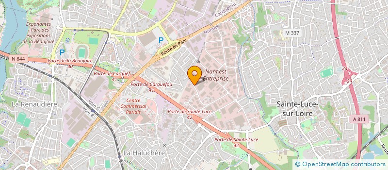 localisation de l'entreprise CLCA CHATEAUBRIANT à NANTES