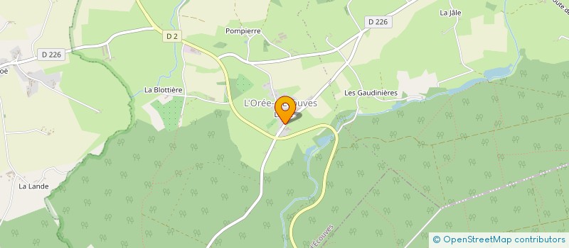 localisation de l'entreprise CLCA IMMO à L'OREE-D'ECOUVES