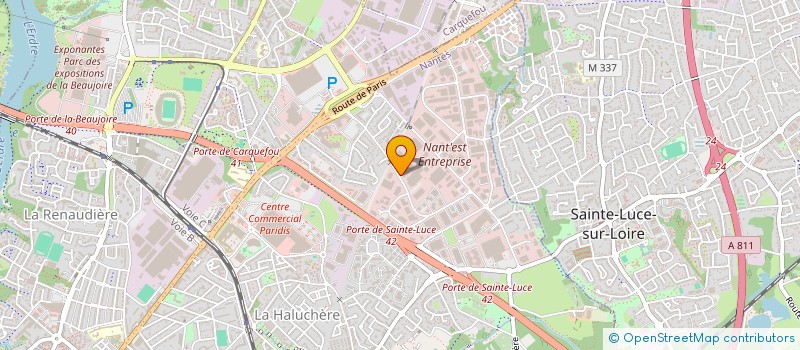 localisation de l'entreprise CLCA SUD ESTUAIRE à NANTES