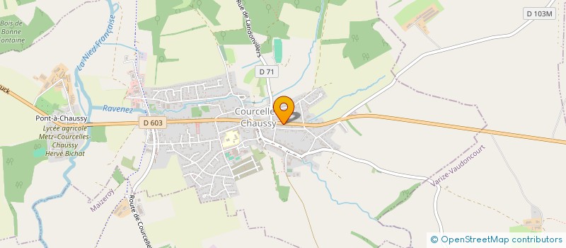 localisation de l'entreprise CLCA VALLEE DE LA NIED  COURCELLES-CHAUSSY