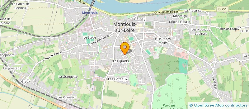 localisation de l'entreprise CLCAM DE MONTLOUIS  MONTLOUIS-SUR-LOIRE