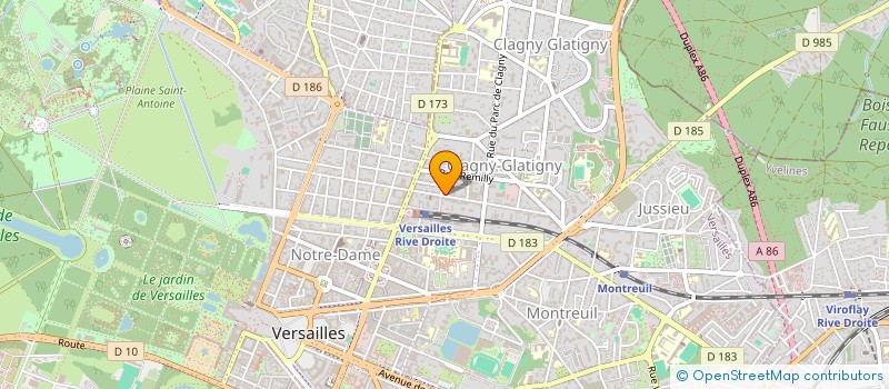 localisation de l'entreprise CLCB à VERSAILLES
