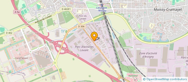 localisation de l'entreprise CLCV à MOISSY-CRAMAYEL